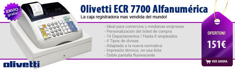 Caja registradora Olivetti ECR7700